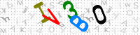 Blue Captcha Image